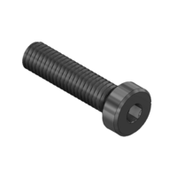 MODULAR SOLUTIONS BLACK OXIDE PLATED FASTENER M8 X 20MM LOW HEAD SOCKET CAP SCREW